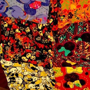 6 Pair of LulaRoe Disney tall and curvy leggings